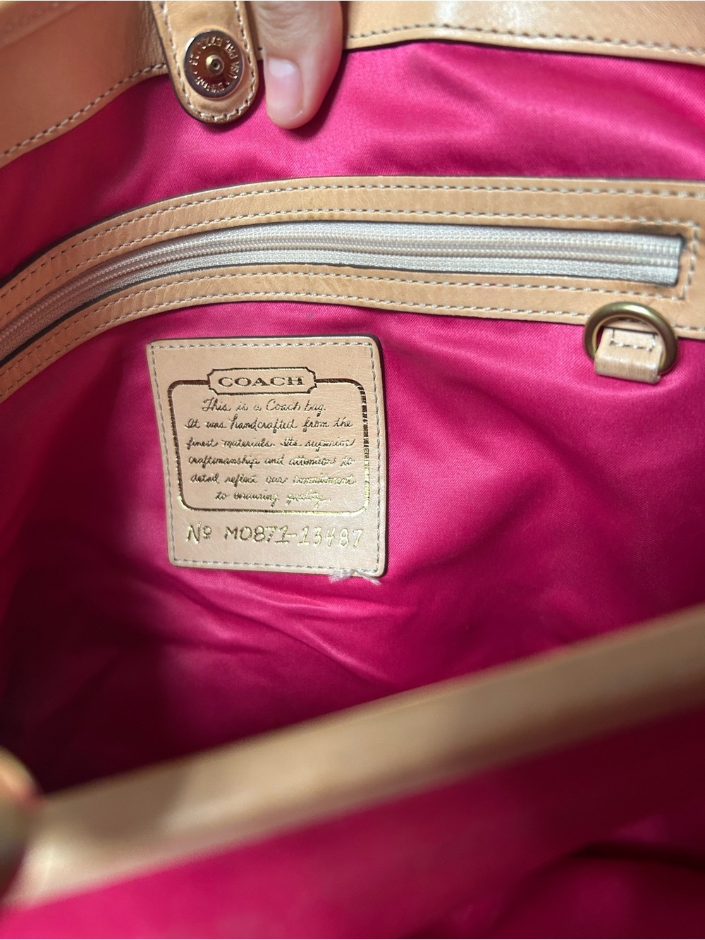 Coach 10th Anniversary Hamptons Archive Carryall Satchel - Picture 7 of 16